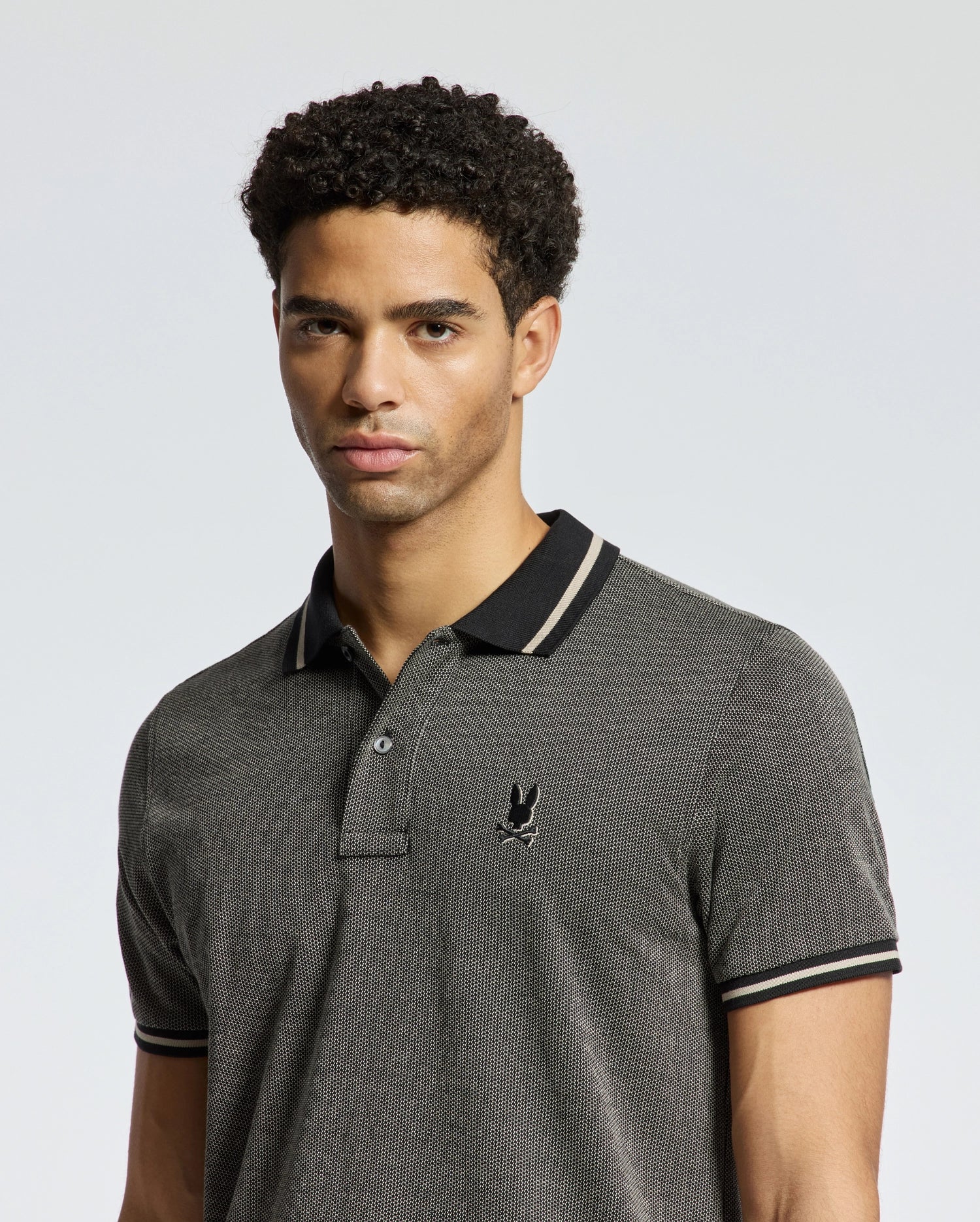 MENS WARSAW JACQUARD PIQUE POLO - B6K901E200 - Image 3