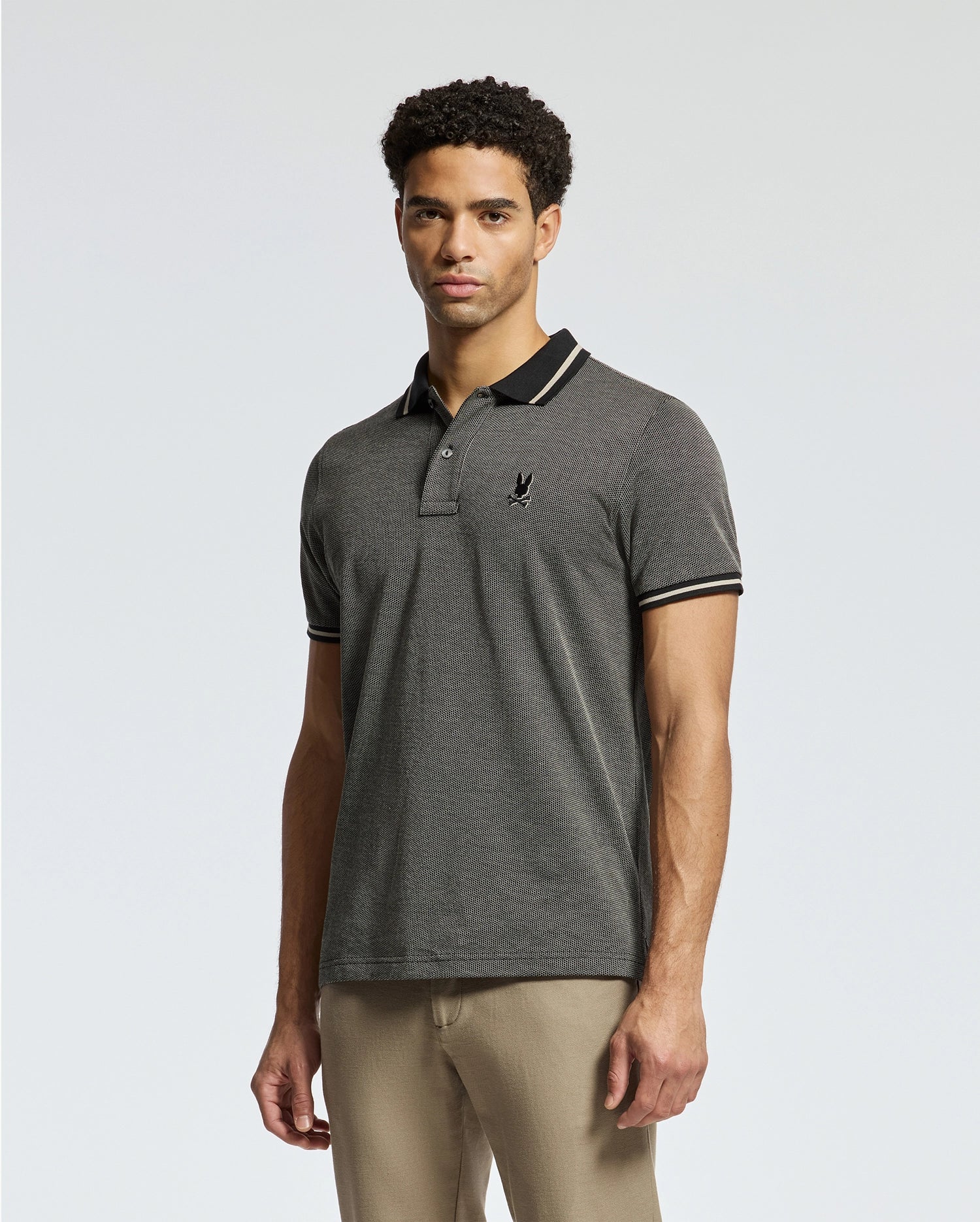 MENS WARSAW JACQUARD PIQUE POLO - B6K901E200 - Image 7