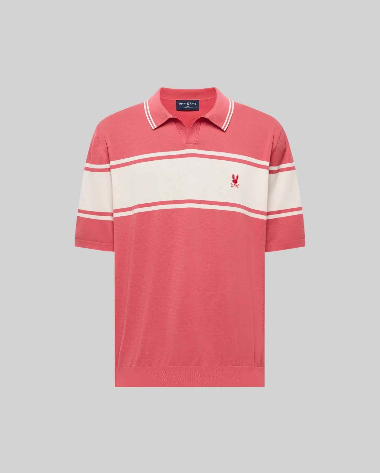 MENS ZAVIAN STRIPE KNIT POLO - MT0400055 - Image 7